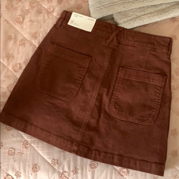 Fall Button Down Skirt - Picture 2 of 4